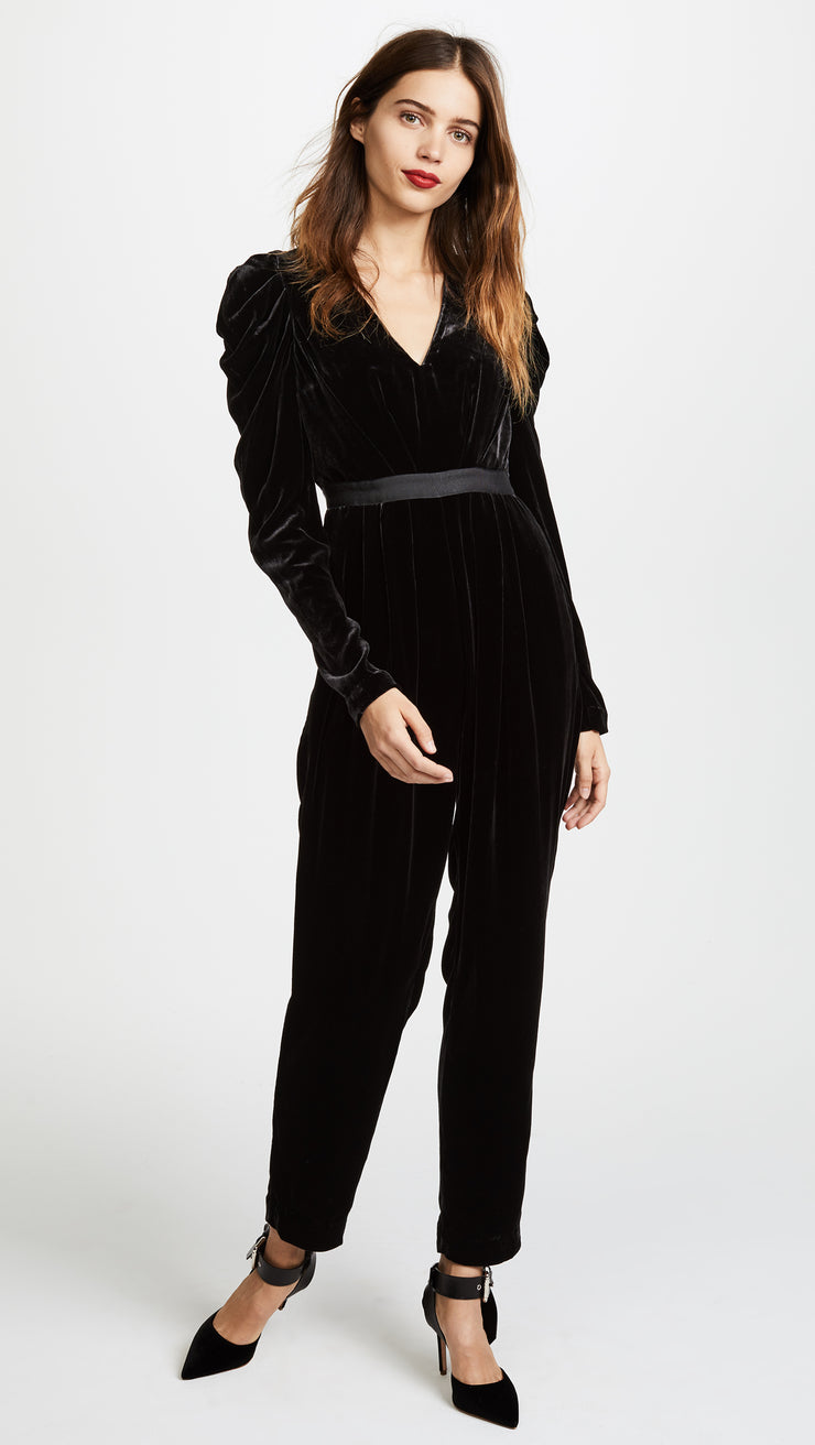 ulla johnson black jumpsuit