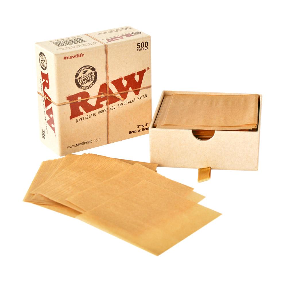 RAW PARCHMENT SQUARES 20PK - 8CM X 8CM