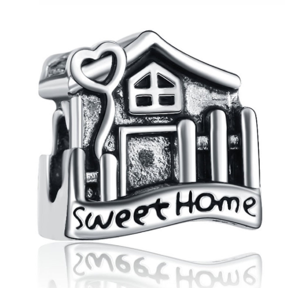 Buckets of Beads Home Sweet Home Charm Bead