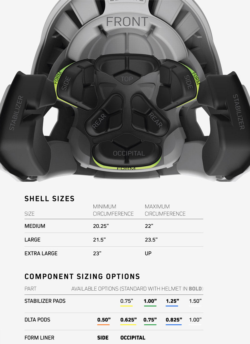 vicis helmet sizing