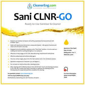 Sani Clnr Go Sars Cov 2 Or Covid 19 Killer Disinfectant Sanitizer Cleaner Cleanereng Com