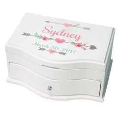 girl jewelry boxes personalized