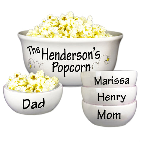 family popcorn bowl gifts