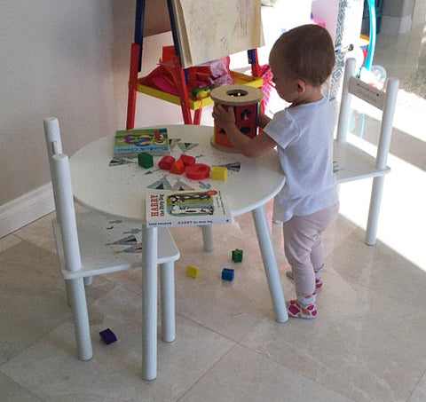 personalized tables and chairs for kids