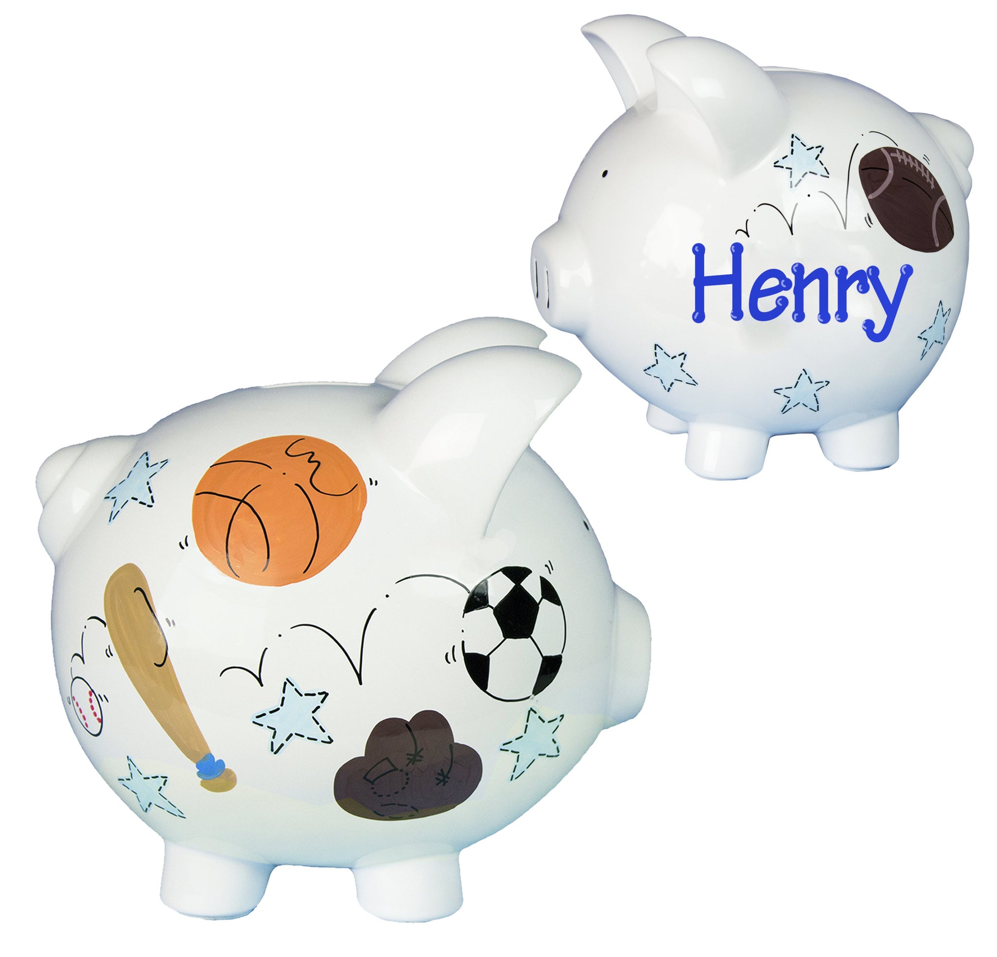 hand painted piggy banks