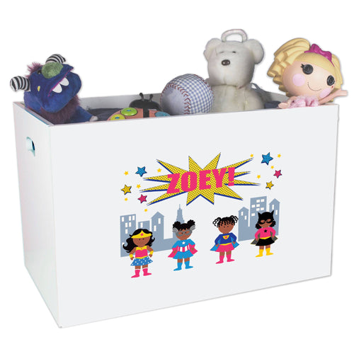 white toy box for girls