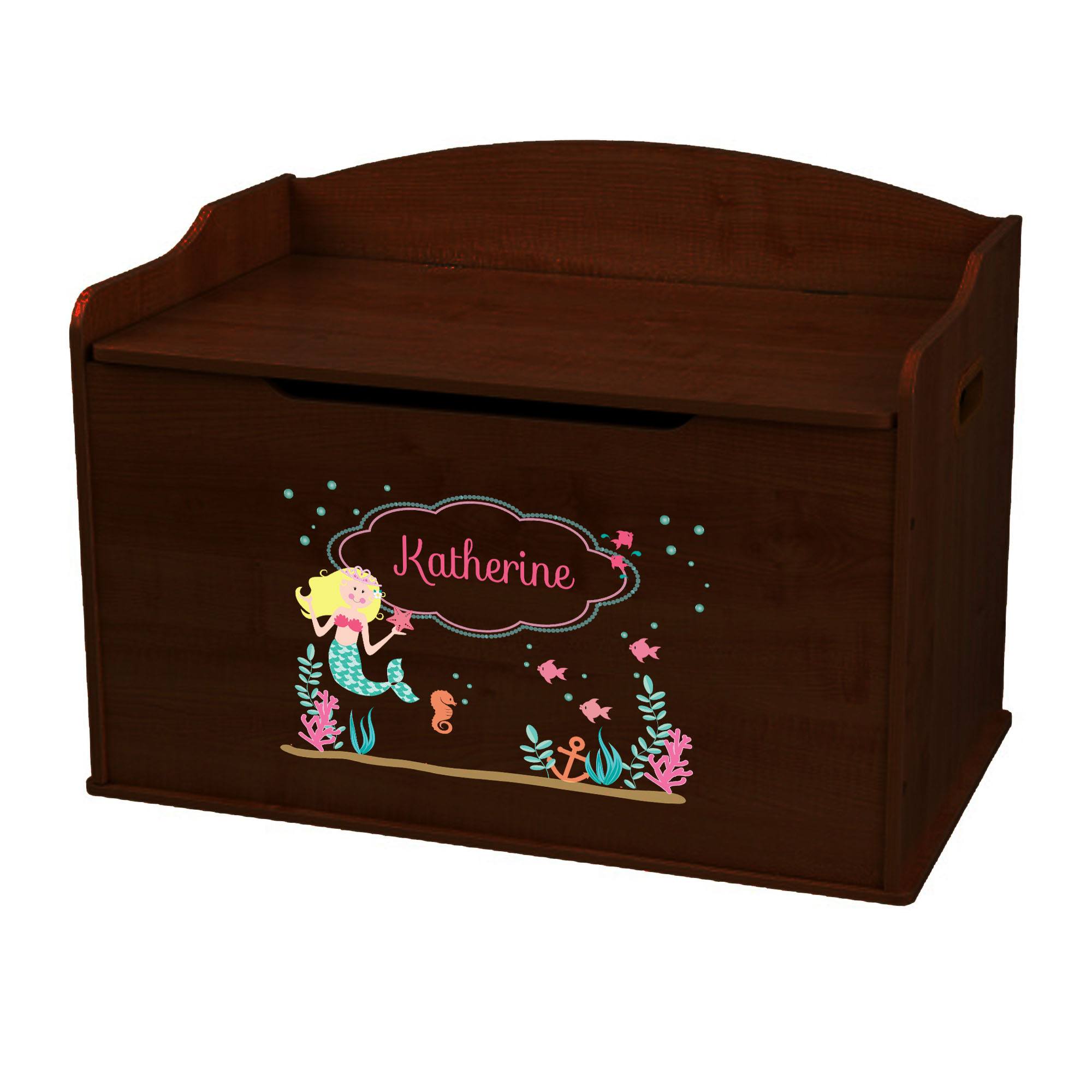 princess toy chest bench