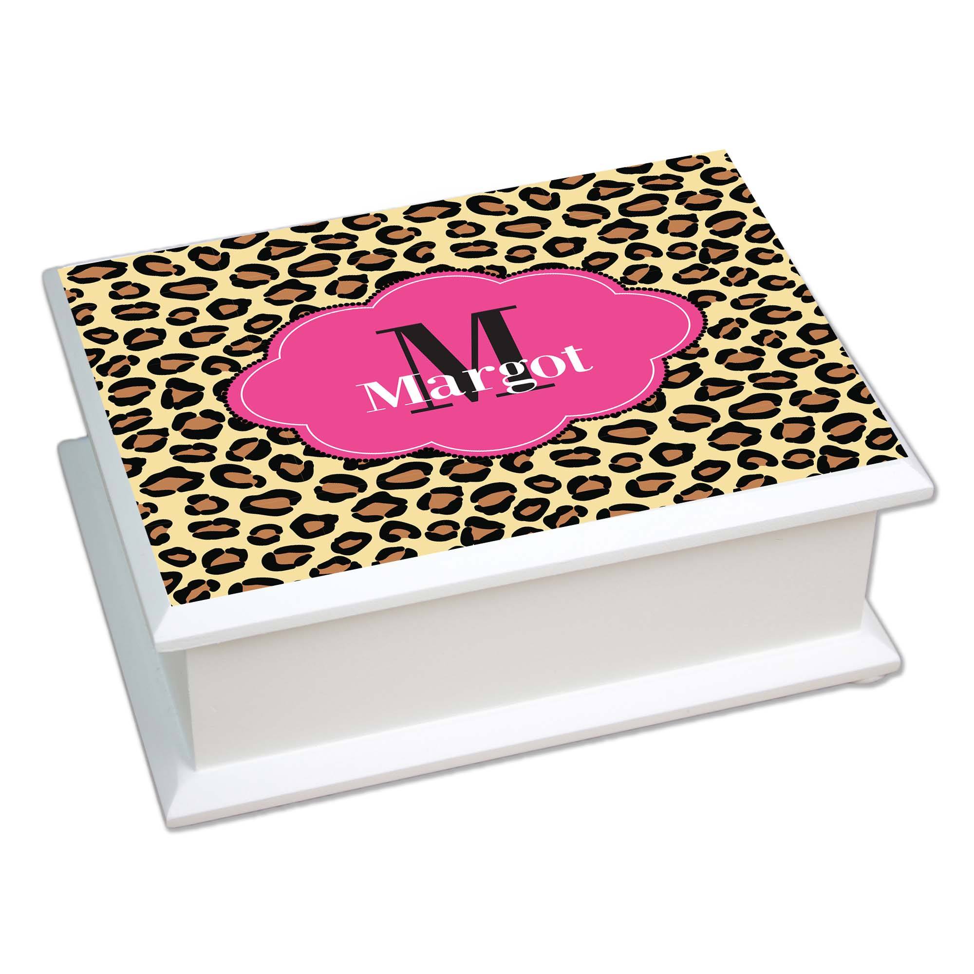 Pastel Cheetah Jewelry Case