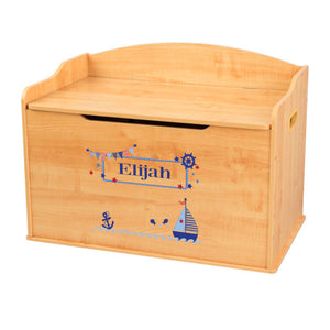 boys wooden toy chest