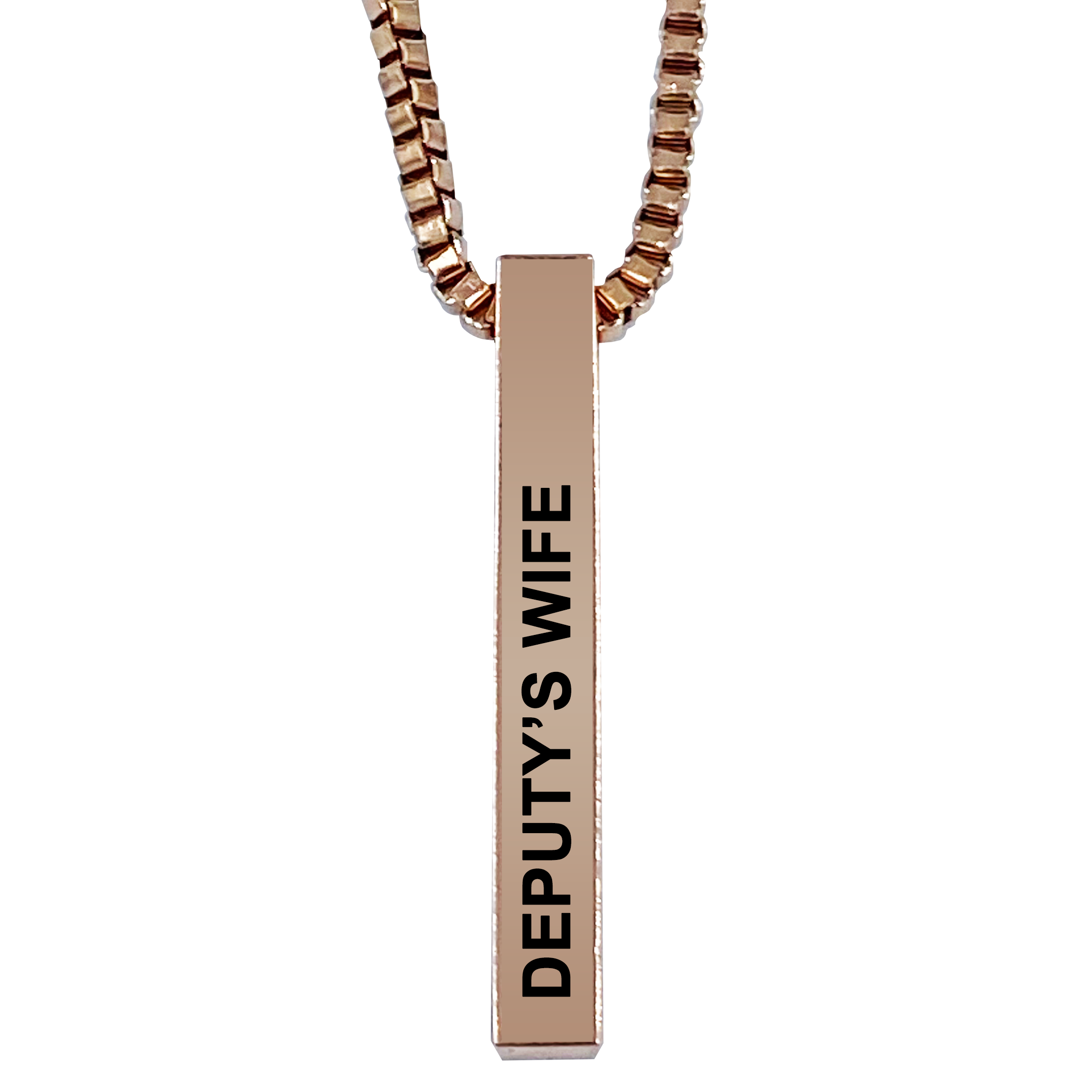 Deputy's Mom Silver Plated Pillar Bar Pendant Necklace Gift Mother's D –  America's Front Line® www.AmericasFrontLine.com