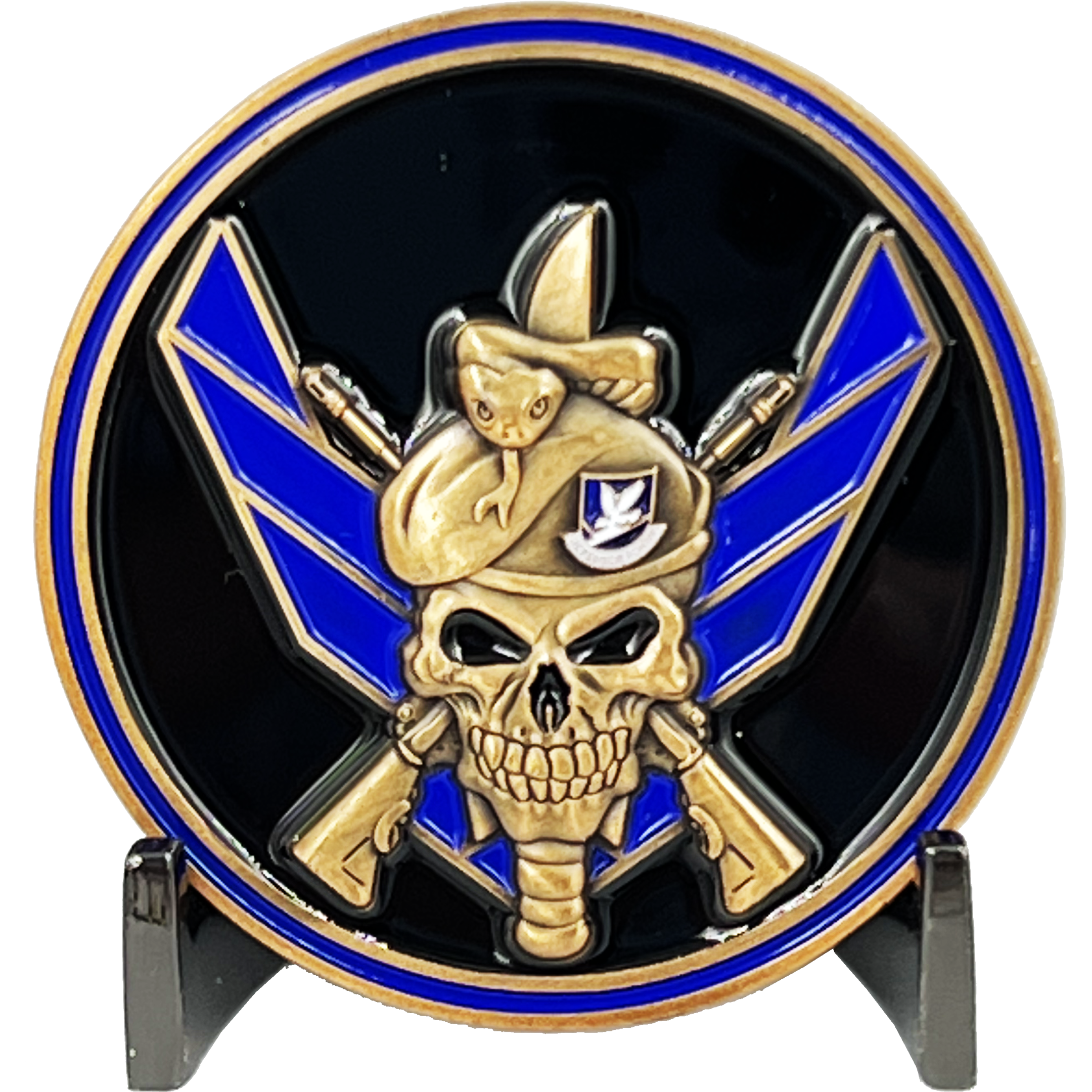 military police logo skull