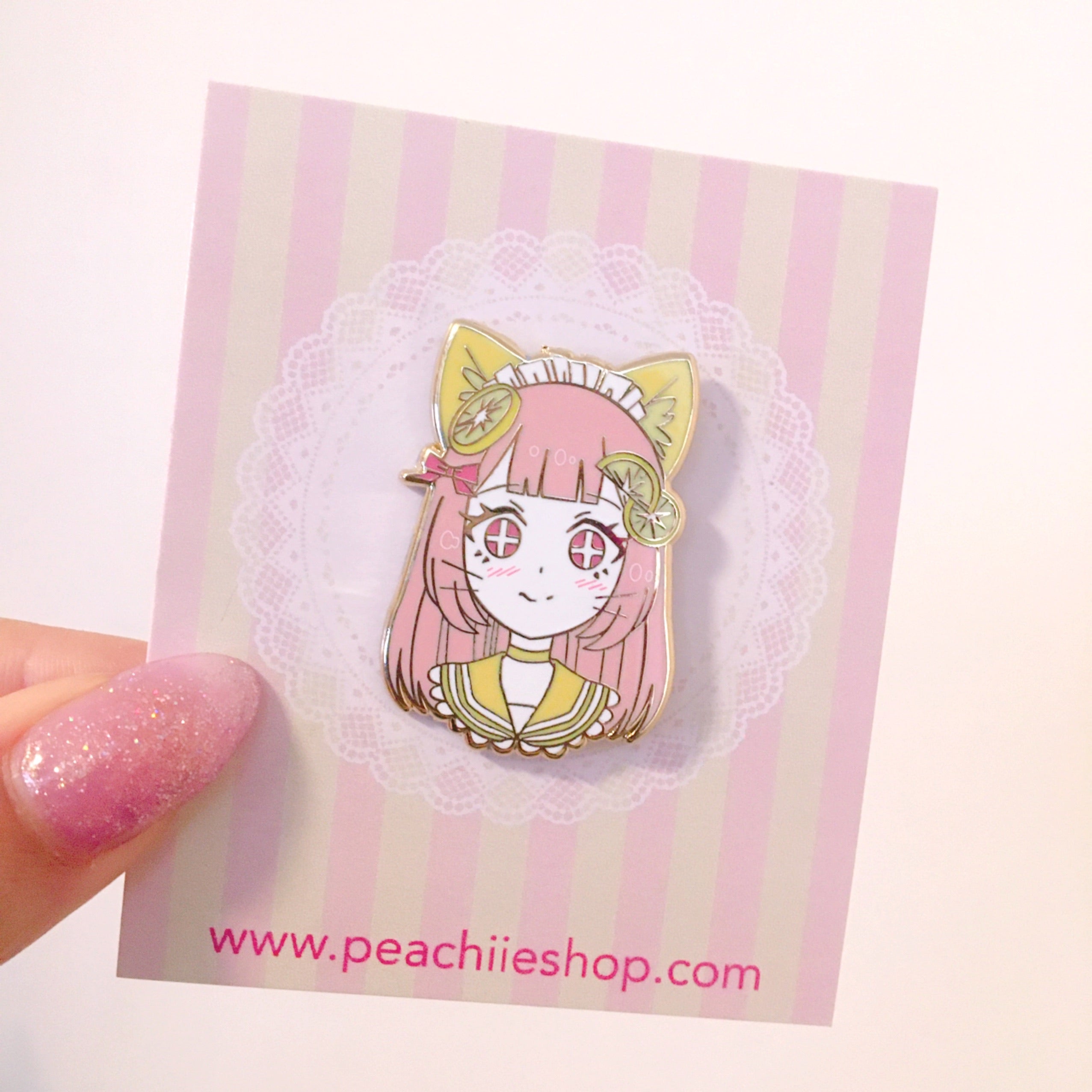 Fruity Cutie Hard Enamel Pins – Peachiie Shop