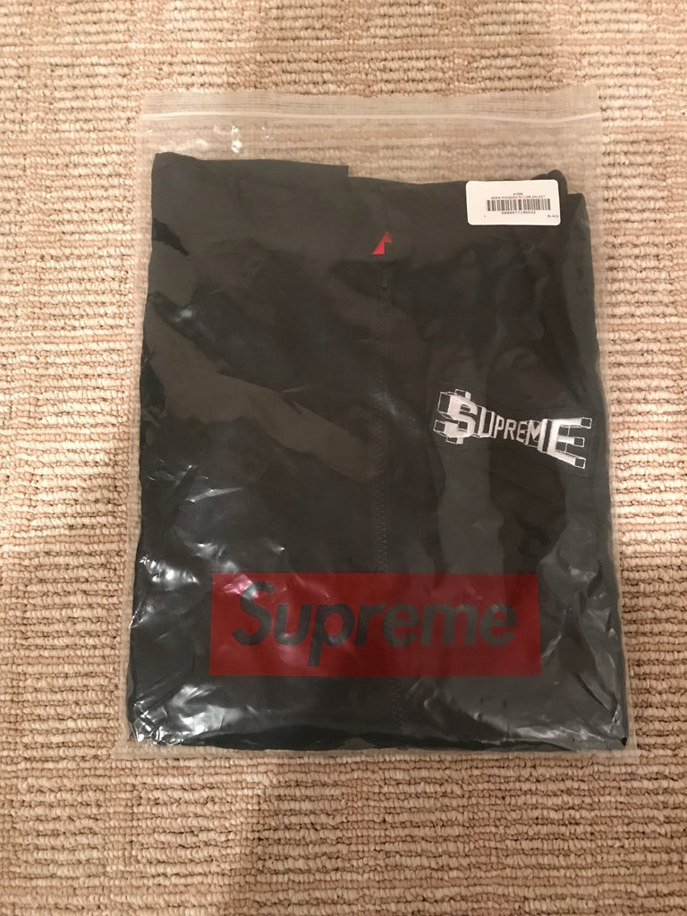 supreme skew hooded nylon jacket