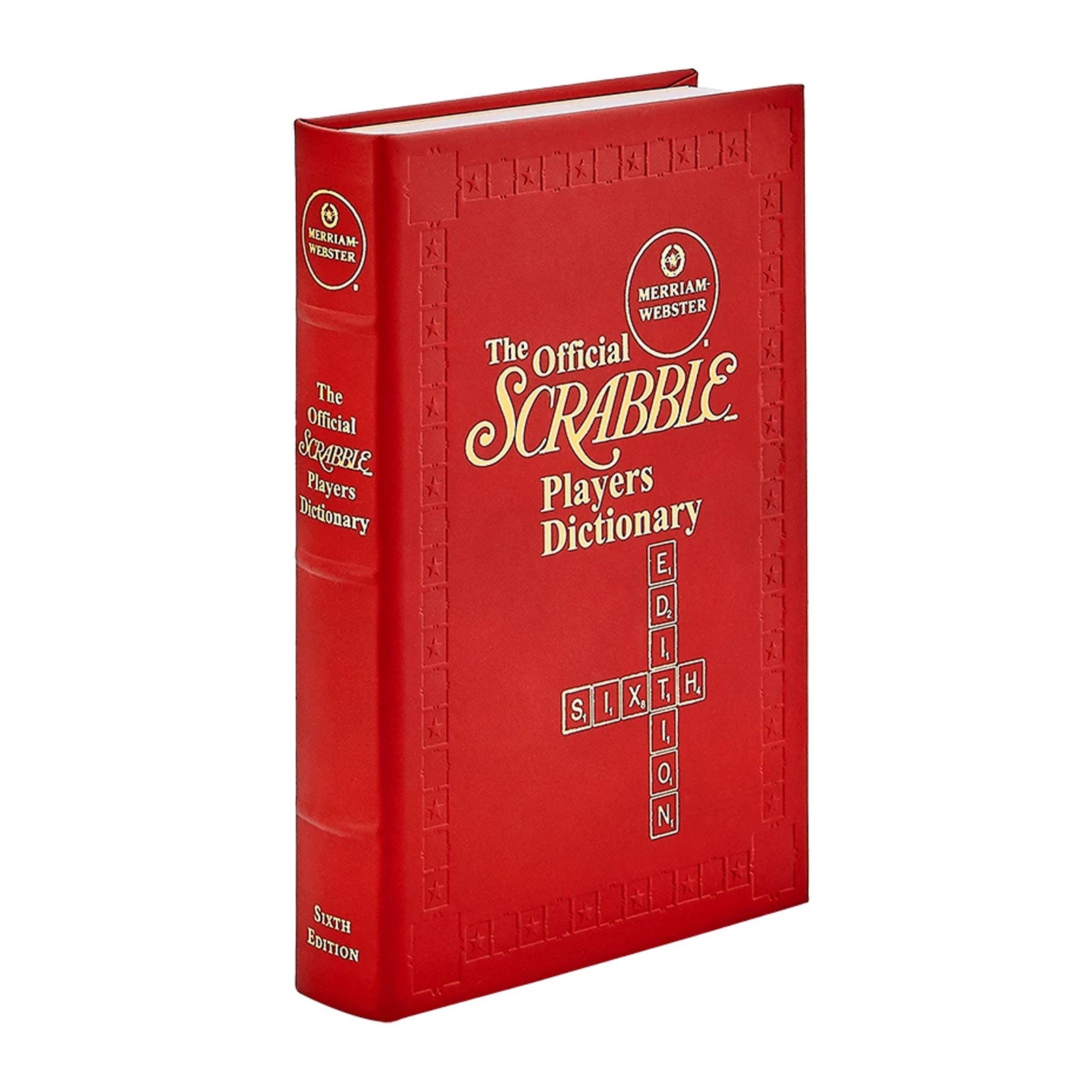 Scrabble Dictionary, Red Leather