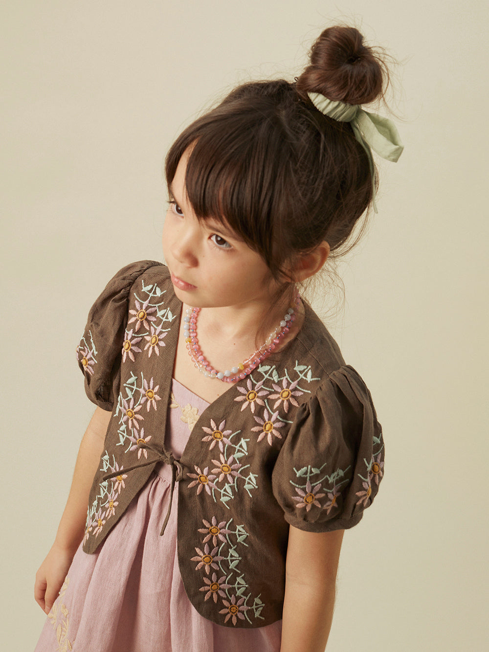 apolina, ss24, spring, summer, embroidered, embroidery, child, children, kids, girls, floral, smocking, dress, pinafore, Stevie, Wendy, dora