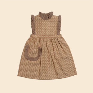 Cotton woven embroidered dress vintage inspired child. – Apolina