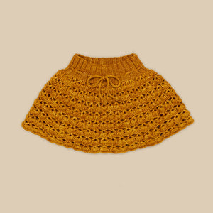 Cotton knitted skater skirt handmade vintage inspired child – Apolina