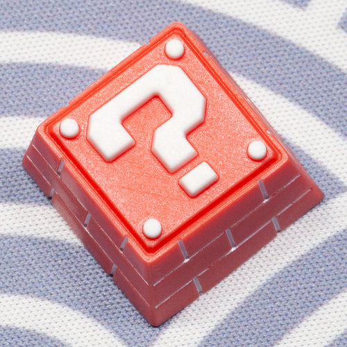 Question Box Resin Artisan Keycap Resin Keycap for MX Stem Mechanical Keyboard Handmade Red Novlty Keycap KT