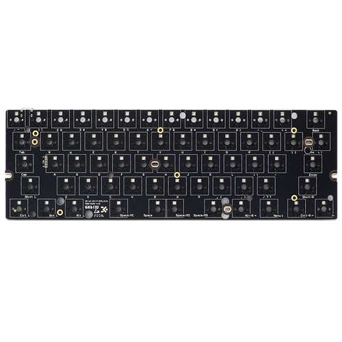 gk61x 60% mechanical keyboard rgb switch hot swap type c pcb case with split spacebar software program