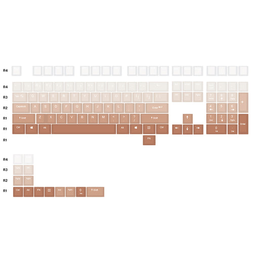 Cheek Color Orange Gradient Keycap Dip Dye Doubleshots PBT for keyboard 87 tkl 104 bm60 xd68 CSTC75 BM87 BM65 CSTC75 VN96