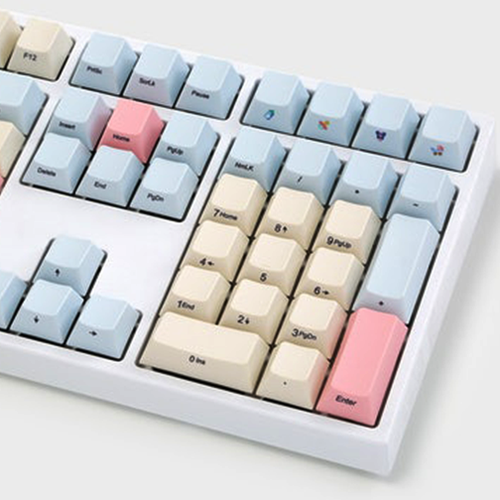 Cherry profile Dye Sub Front Print Keycap Set thick PBT baby dream beige light blue red colorway gh60 xd64 xd84 xd96 tada68