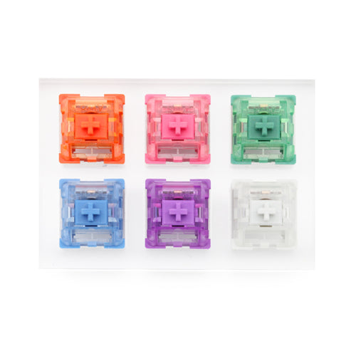 AKKO Acrylic Switch Tester Mechanical Keyboard Rose Red Matcha Green Ocean Blue Lavender Purple Radiant Vintage White