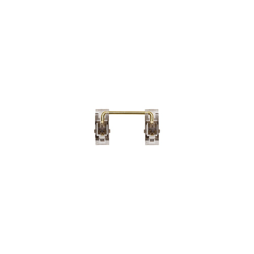 Everglide Panda V3 Transparent Plate Mounted Stabilizer Gold Plated Wire for Custom Mechanical Keyboard Plate Clear Black