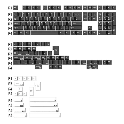 Ghost Judges WOB Colorway Cherry PBT Doubleshot keycap for mx keyboard 60 65 87 104 gh60 xd64 xd68 bm60 bm65