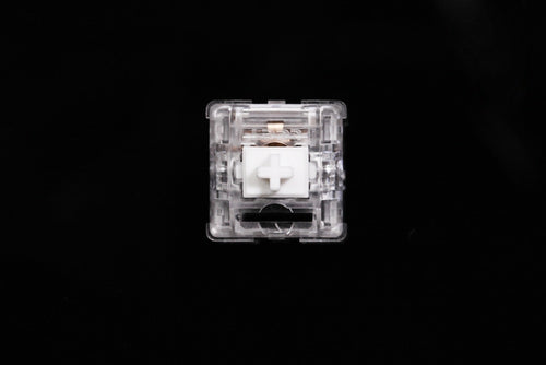 LCET Ice World Switch RGB Linear 50g Switches For Mechanical keyboard mx stem 5pin Clear body white stem