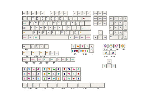 XDA V2 Las Vegas Dye Sub Keycap Set thick PBT for keyboard 87 tkl 104 ansi xd64 bm60 xd68 bm65 bm68 Japanese RU poker