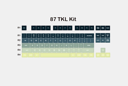 [Wholesale] Domikey SA abs doubleshot keycap set Aurora SA for mx stem keyboard poker 87 104 gh60 xd64 xd68 xd84 xd96 xd87 bm60 bm65 bm68