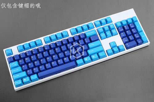 taihao abs double shot keycaps for diy gaming mechanical keyboard color of ocean deep blue white yellow red orange purple pink