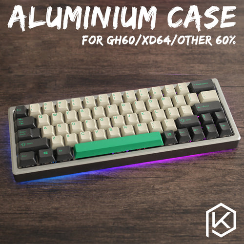 XD60 XD64 xiudi 60% Aluminum Case with tempered glass diffuser