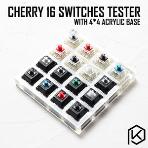 Cherry MX Mechanical 4-Key Tester: Blue Black Red Brown Switches