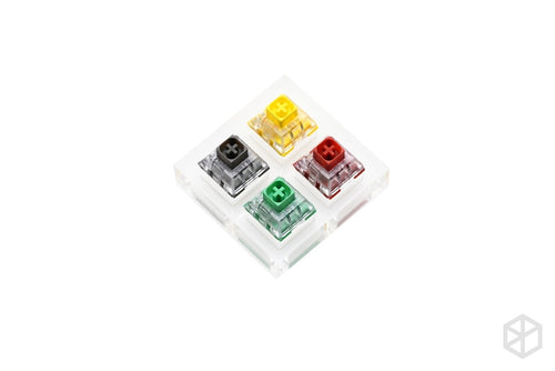 aluminum/Acrylic Switch Tester 2X2 kailh box switches Chinese Style red green grey yellow RGB SMD