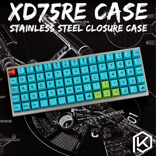 Stainless Steel Enclosed Case Case For XD75Re 60% Custom Keyboard