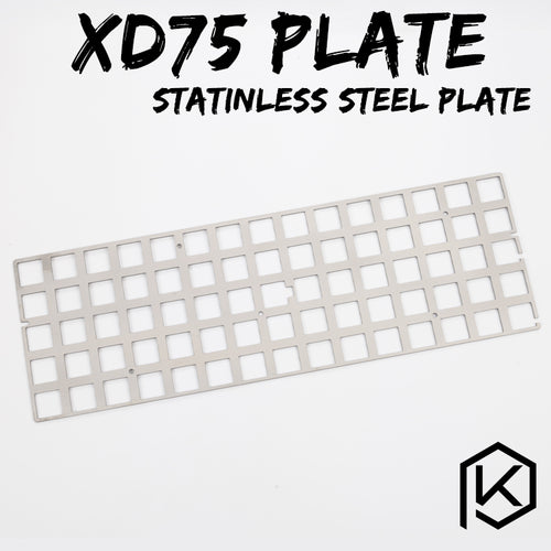 stainless steel plate for xd75re 60% custom keyboard Mechanical Keyboard Plate support xd75re