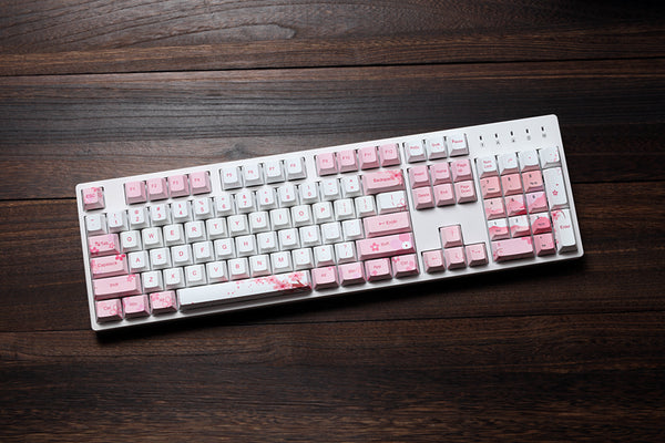 pink sakura keycaps