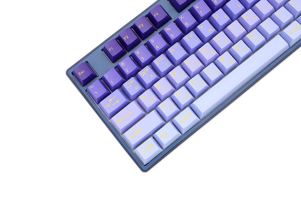 blue purple keyboard