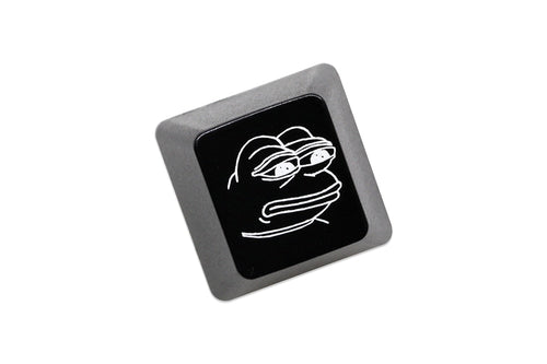 Novelty Shine Through Keycaps ABS Etched back lit black red r1 ESC Sad Frog THX meme Internet Trends