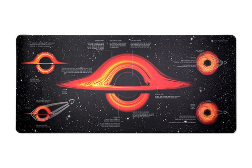 Black Hole Mechanical keyboard Mousepad Deskmat 900 400 4mm Stitched Edges Rubber High Quality Water Drop The Three Body