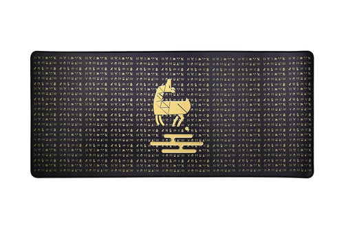 MOYU Egypt Mousepad Deskmat About 880 400 4mm Stitched Edges /Rubber High Quality Fibre Cloth Black Golden Soft Rubber Lining