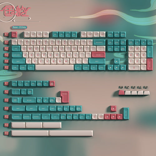 PGA ABS Elegant Sound Doubleshot Keycap Set PGA Profile for MX Keyboard 60 87 104 xd64 xd68 xd84 xd87 BM60 CSTC75 BM65 BM68