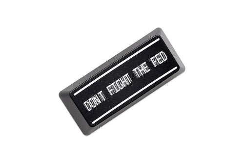 Novelty Shine Through Keycaps ABS Laser Etched back lit black red Enter Backspace OEM Profile dont fight the fed US Stock