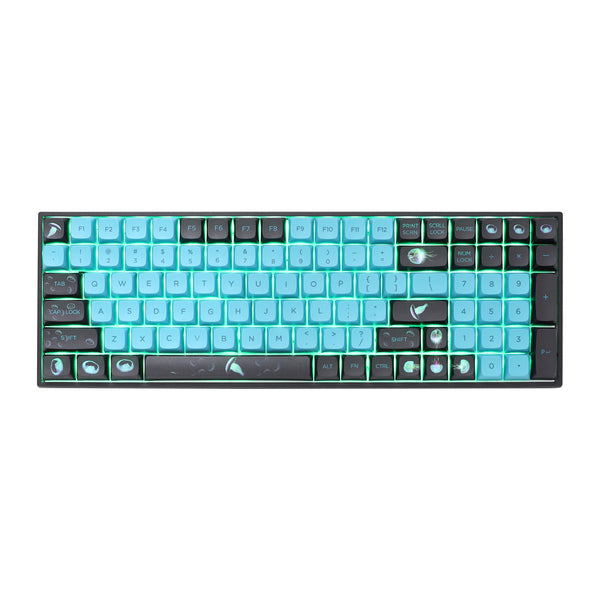 blue black keyboard