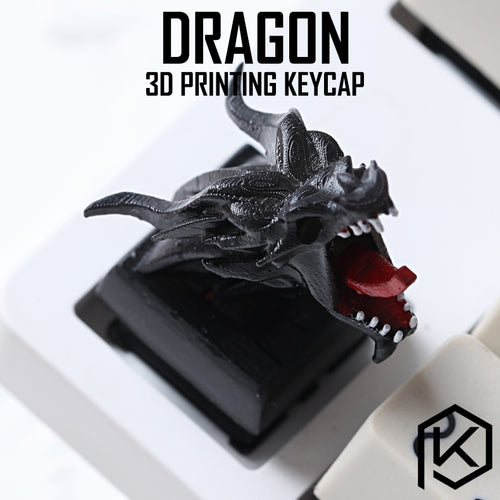 Novelty Shine Through Keycaps 3d printed print printing pla dragon custom mechanical keyboards light Cherry MX compatible