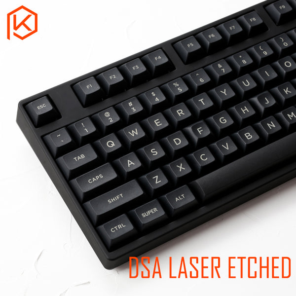 dsa keycaps black