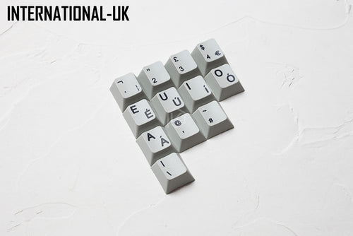 kprepublic international norde EU UK ES FI FR NO IT PT DE HU vowel letter Cherry profile Dye Sub Keycap thick PBT for keyboard