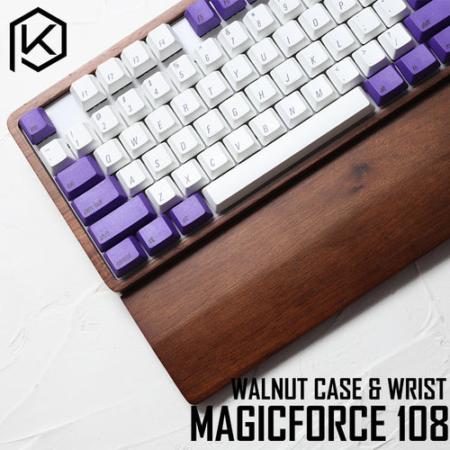[CLOSED][Pre-Order] Magicforce Mechanical Keyboard with Walnut Case 108 keys free shipping