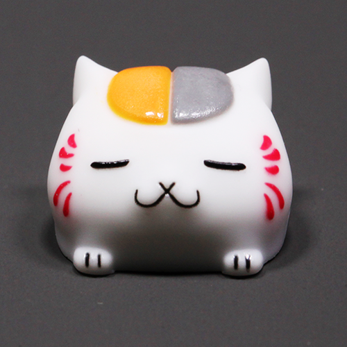 Cool kit Novelty lucky cat black white nyanko sensei riou natsume resin keycap artisan